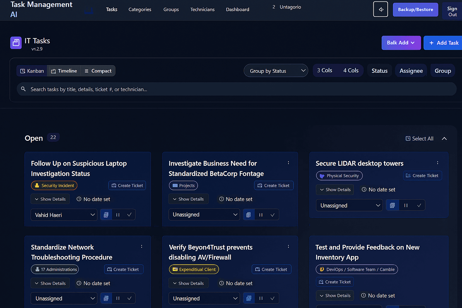 Enterprise Task Management Platform